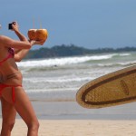 Podařená momentka z pláže Weligama na Srí Lance
